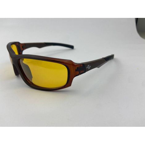 OCULOS DE PROTECAO INSANO ARMAÇÃO MARRON lente amarela - Imagem 2