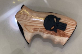 CABO REVOLVER ARTESANAL MOGNO (PROMOÇÃO). - Imagem 2