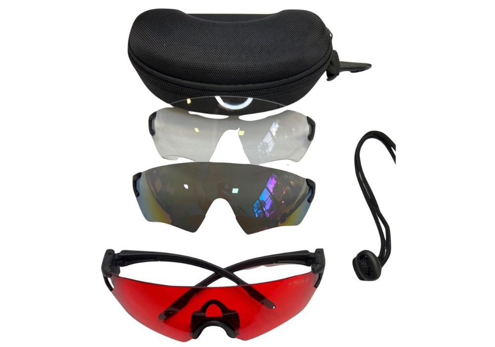 OCULOS TATICO Eagle gm007 FOTOCROMÁTICO kit com 3 lentes (vermelha, espelhada e foto cromática)