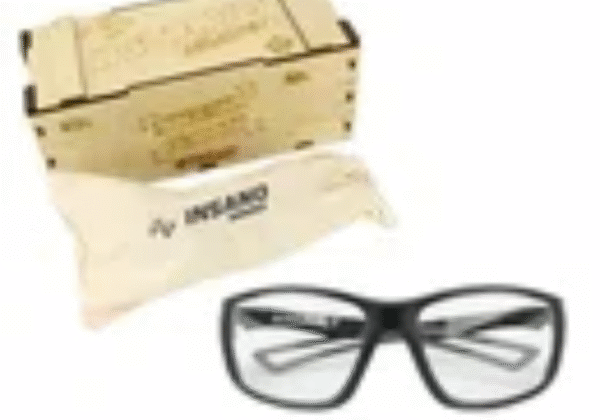 OCULOS DE PROTECAO INSANO ARMAÇÃO PRETO FOSCO - LENTE TRANSPARENTE. - Imagem 2