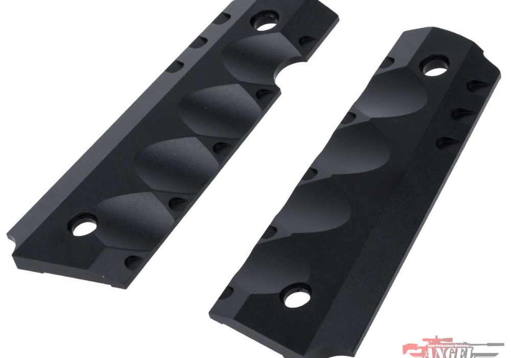 GRIP ANGEL CUSTOM CNC ALUMINUM SHADOW KILLER 1911 BLACK.