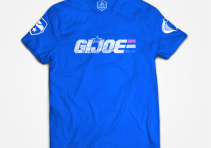 CAMISETAS BROTHERS IN ARMS GIJOE AZUL.