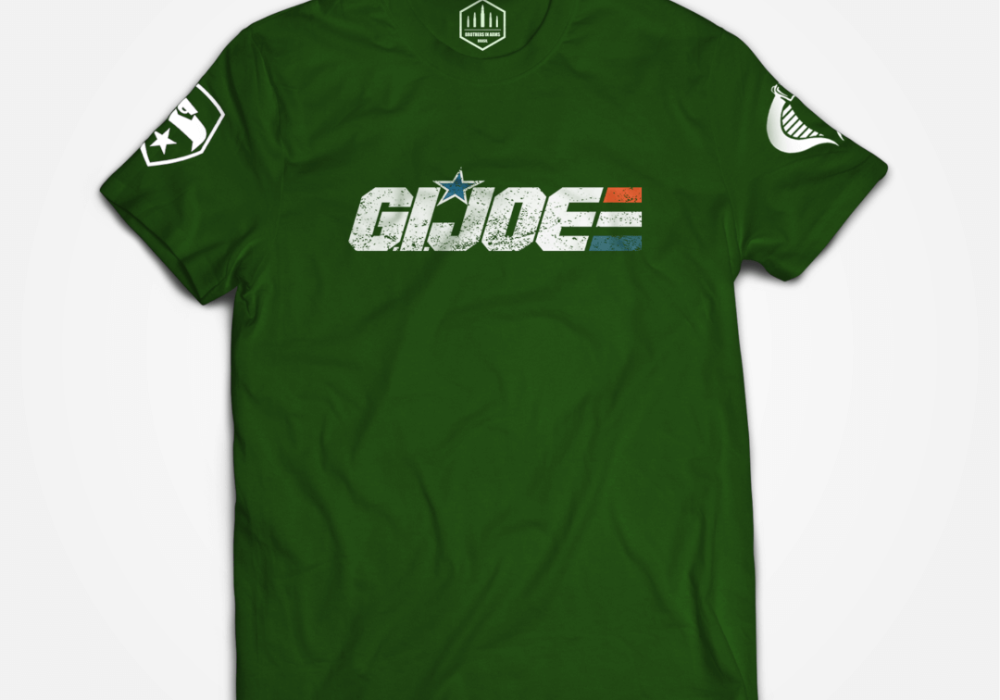 CAMISETAS BROTHERS IN ARMS GIJOE VERDE.