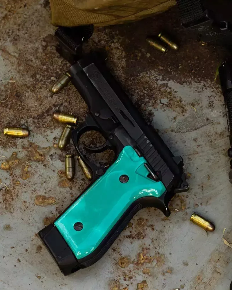 MBT Empunhadura Bold Grip PT 1911 ESMERALDA. - Imagem 2