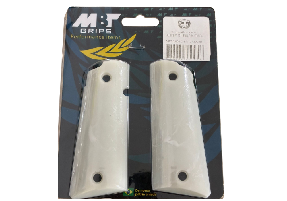 MBT Empunhadura Bold Grip PT 1911 CHIFRE CLARO.