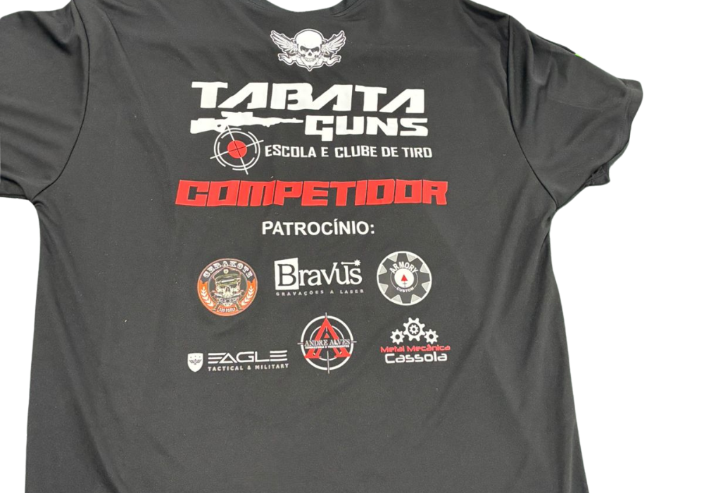 CAMISETA TABATA GUNS COMPETIDOR P ao G. - Imagem 2