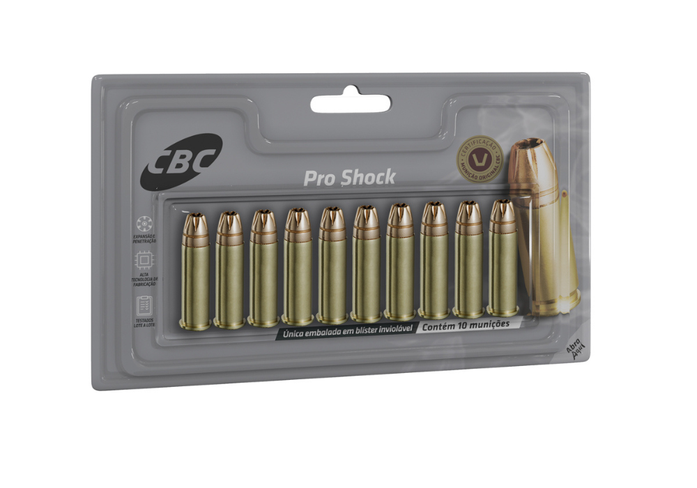 MUNIÇÃO 38SPL CBC PRO SHOCK.