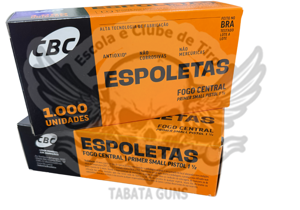 ESPOLETA CBC 1 1/2 SMALL PISTOL CX 1000UN.